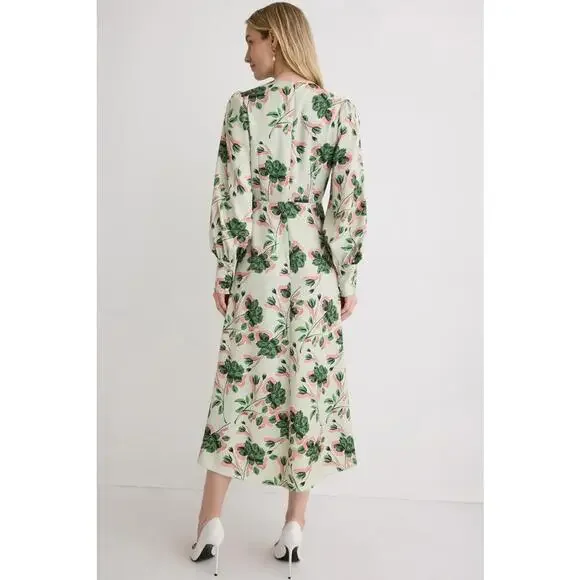 Alexia Admor Sophie Floral Dress Off-White Size 8 Fabric Pull - Picture 2 of 13